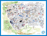 Map of Yorkshire - Tim Bulmer 1000 Piece Jigsaw Puzzle
