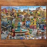 A Day Out in Edinburgh 1000 Piece Jigsaw Puzzle