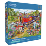 Canal Boat Blooms 1000 Piece Jigsaw Puzzle