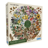 The Art File Nature's Seasons 500 Piece Circle Jigsaw Puzzle