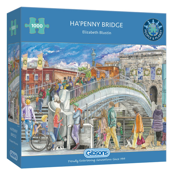 Ha'penny Bridge - 1000 piece jigsaw puzzle