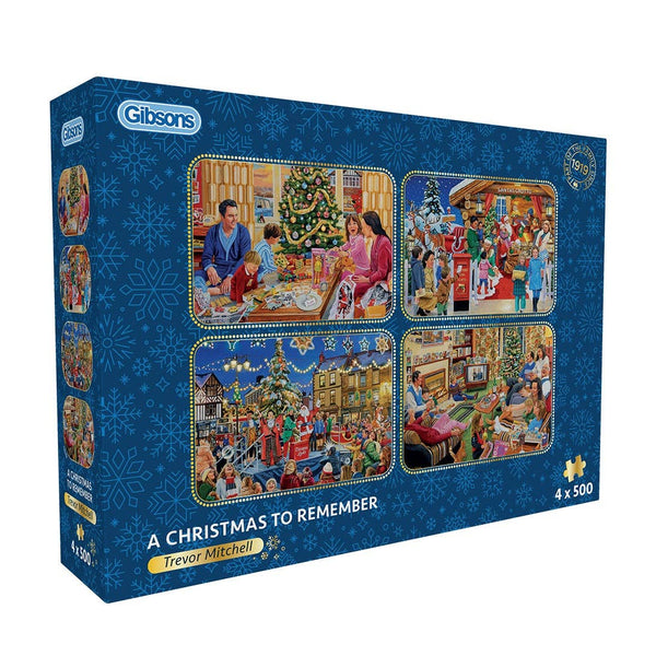 A Christmas to Remember 4 x 500 Piece Jigsaw Puzzles