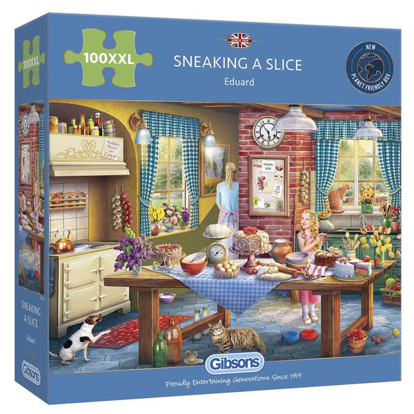 Sneaking a Slice - 100XL piece puzzle