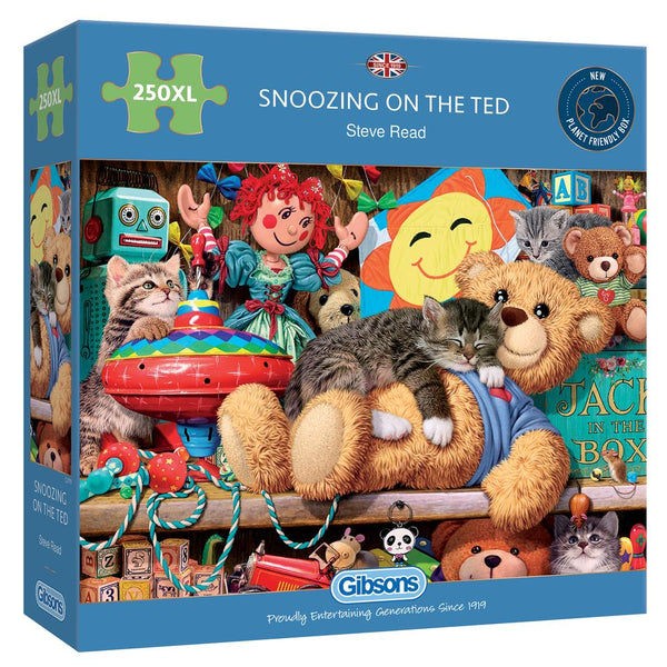 Snoozing on the Ted - 250XL piece puzzle