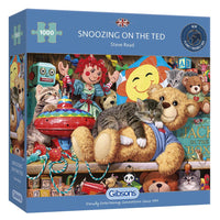 Snoozing on the Ted - 1000 piece puzzle