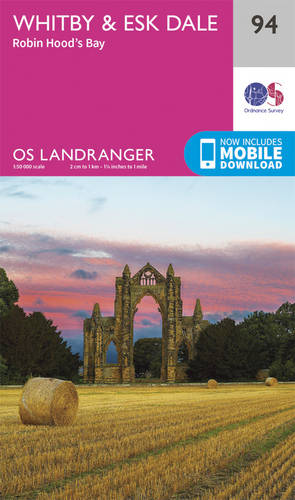OS Map 94 - Whitby, Esk Dale & Robin Hood's Bay