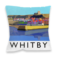 Whitby Filled Cushion - Whitby Harbour