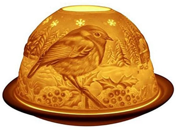 Robin Tealight Candle Holder
